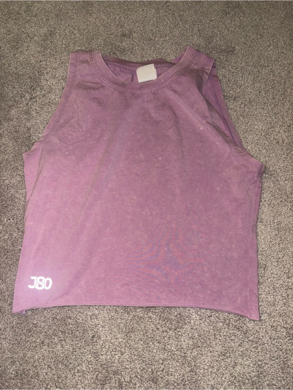 Women’s Lavender Muscle Tank with Subtle Logo